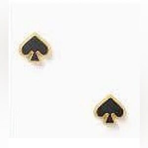 NWT Kate Spade Everyday Spade Enamel Studs, Black
